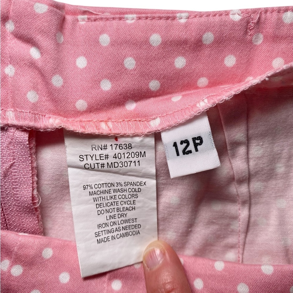 Retro Pink & White Polka Dot High-Waisted Pencil Skirt | Y2K Barbiecore Pin-Up - Picture 7 of 15